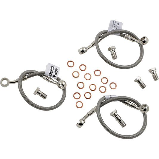 2001-2005 for Kawasaki ZRX 1200 R GALFER Brake Line Stainless Steel FK003D242-3