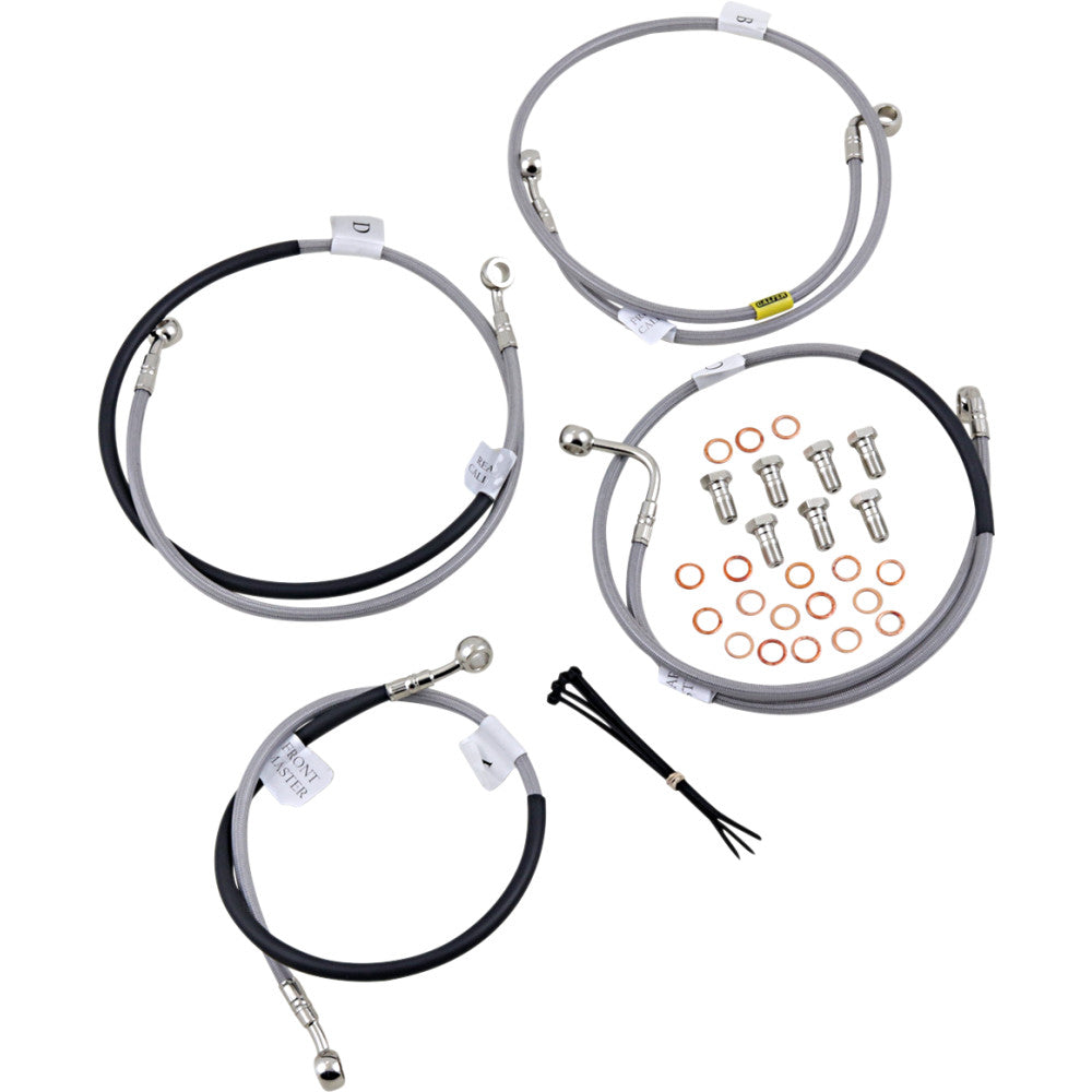 2014-2017 for KTM RC 390 GALFER Brake Line Stainless Steel FK003D871-4