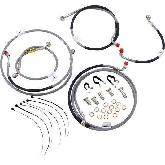 2013-2016 for Kawasaki EX650 Ninja 650 ABS GALFER Brake Line Stainless Steel