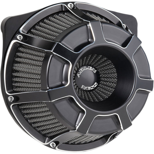 2008-2017 for Harley Fat Bob FXDF ARLEN NESS Beveled Air Cleaner Black Big Twin
