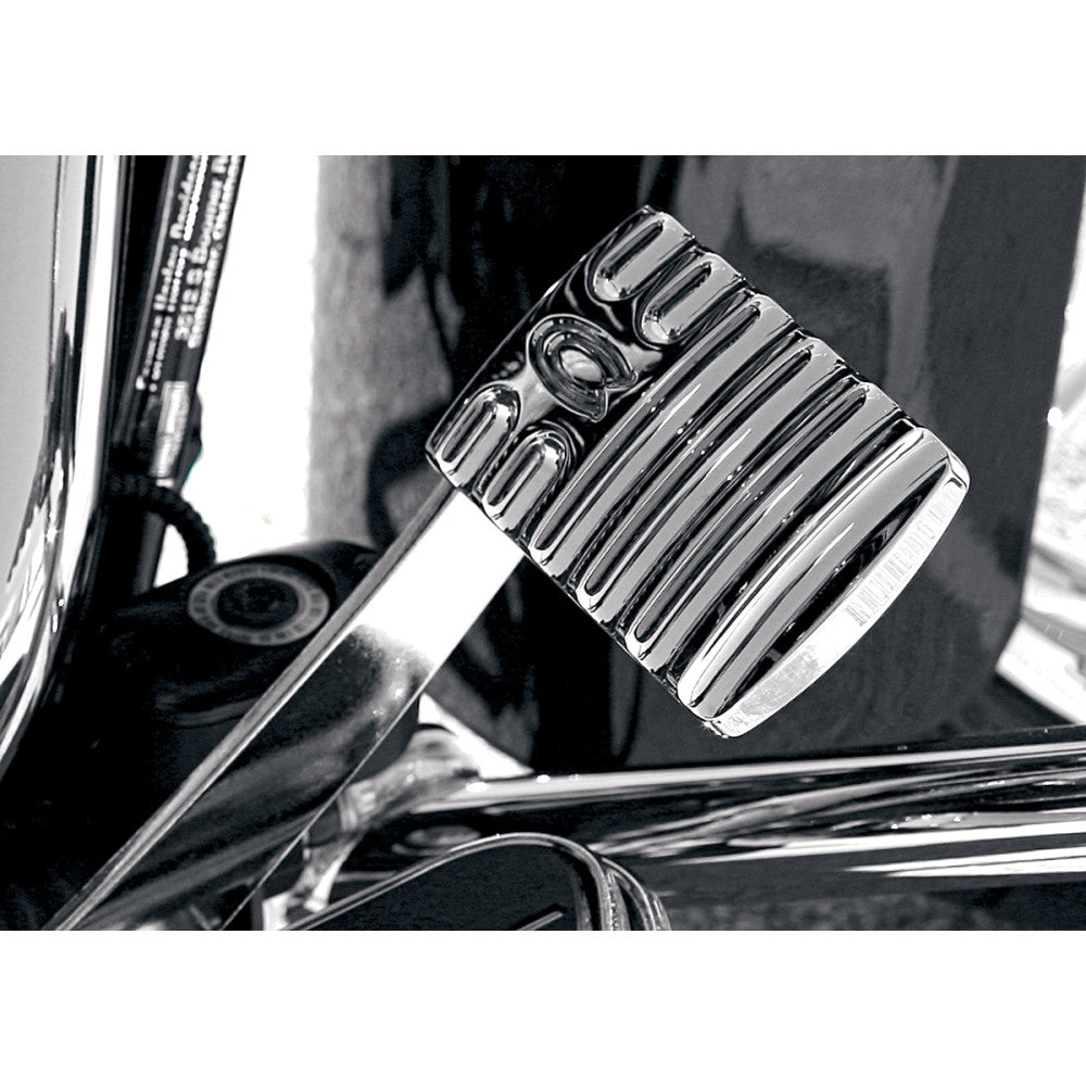2014-2019 for Harley CVO FLHTKSE COVINGTONS Brake Pedal Finned Chrome C1042-C
