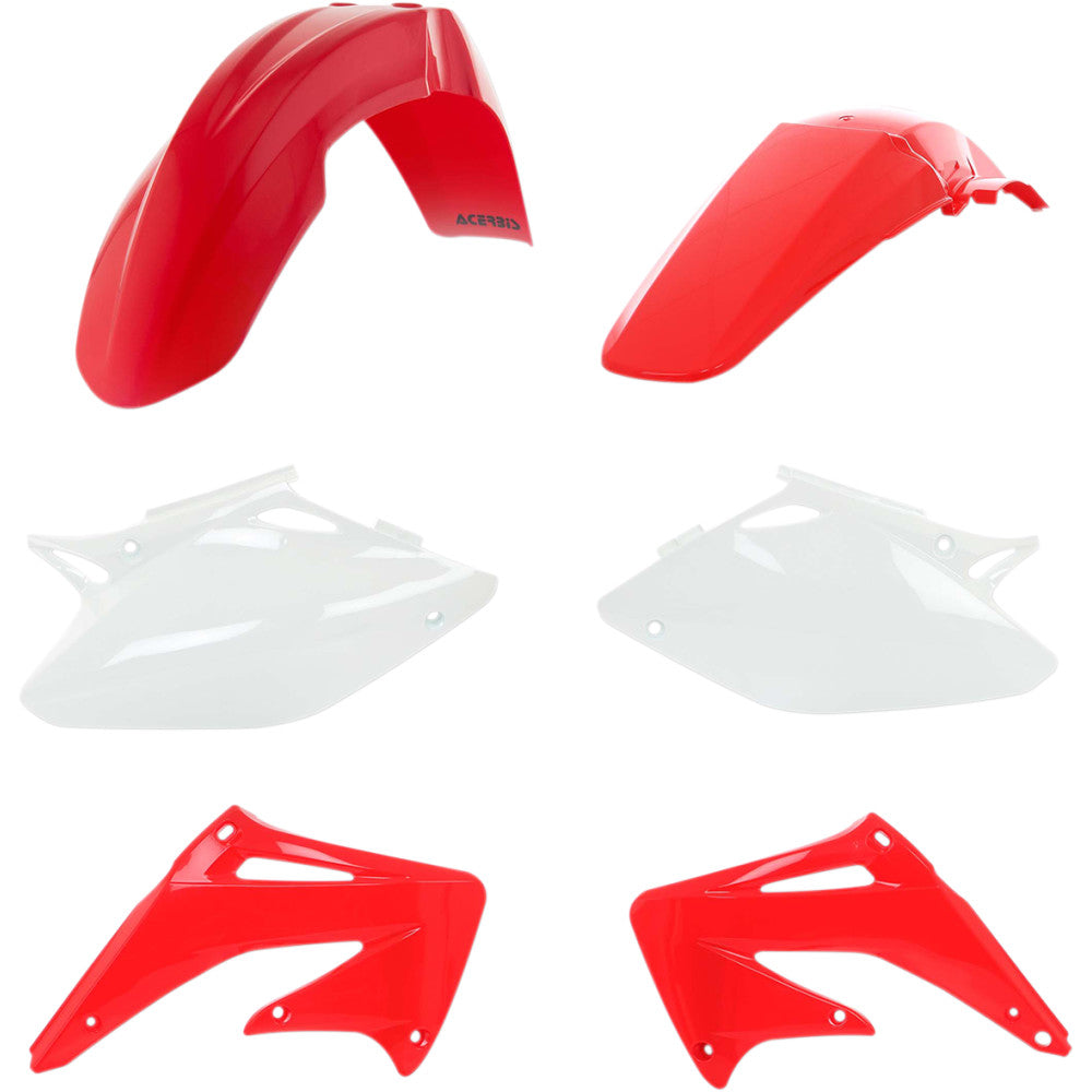 04 for Honda CRF450R ACERBIS Standard Replacement Body Kit '04 Red/White