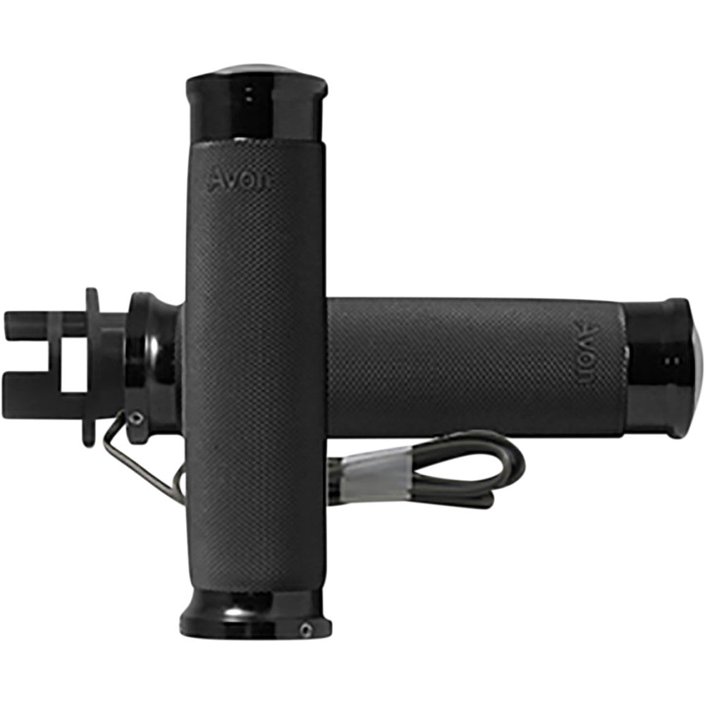 2014-2017 for Indian Chieftain AVON GRIPS Grips Heated Custom Contour Black