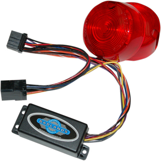 99-01 for Harley Sport FXDX Plug-In Illuminator Red Lenses 8 Pin ILL-03-RL-B