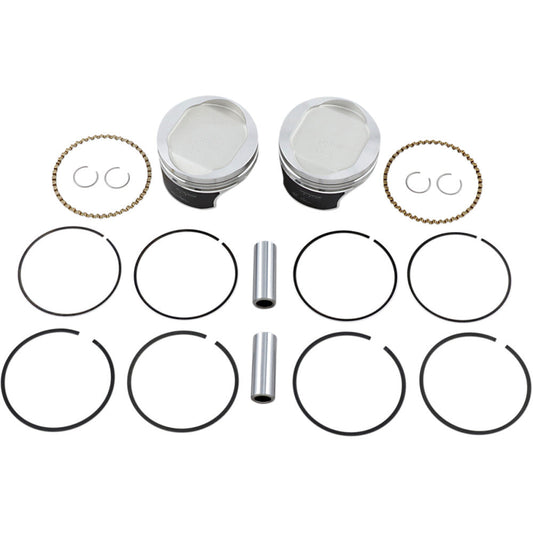 86-'03 for Harley XLH883 Tracker Piston Kit 883 To 1200 Evo Sportster 10.5:1 Std