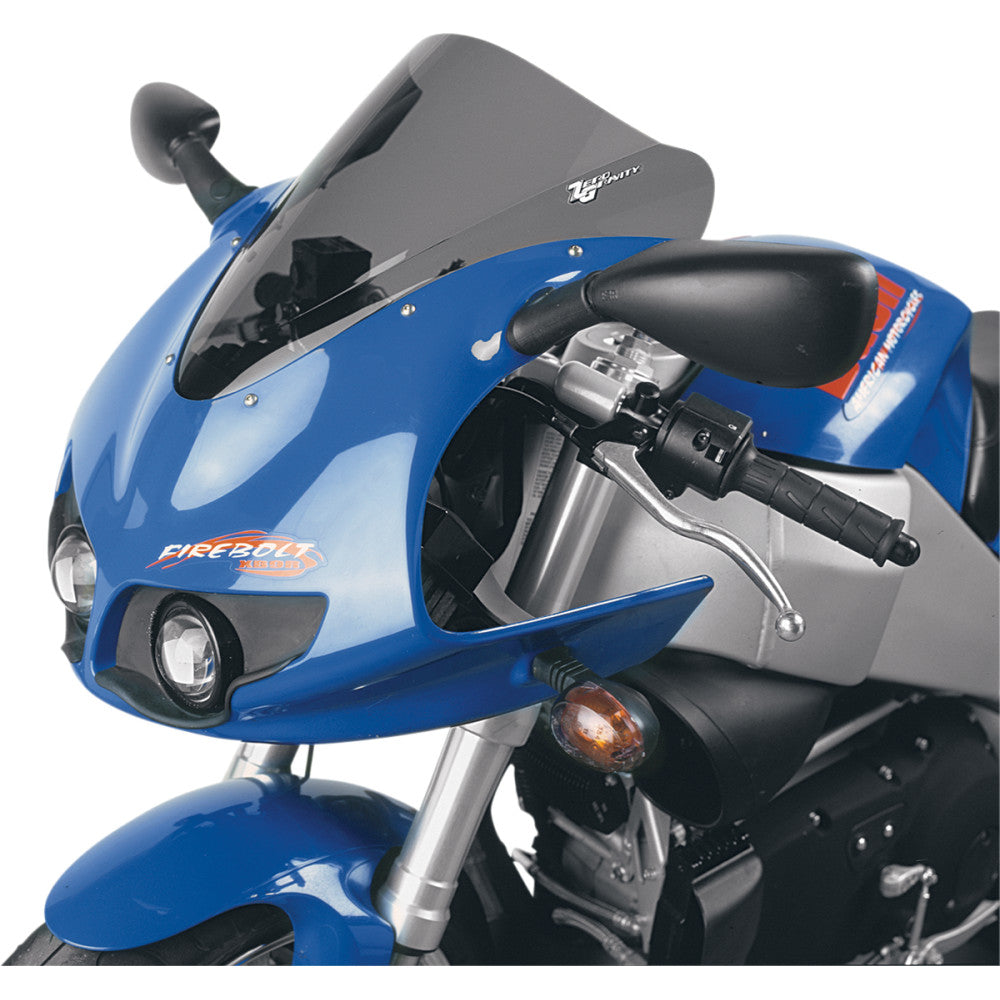 03-08 for XB9R 04-09 XB12R Zero Gravity Double Bubble Windscreen Light Smoke