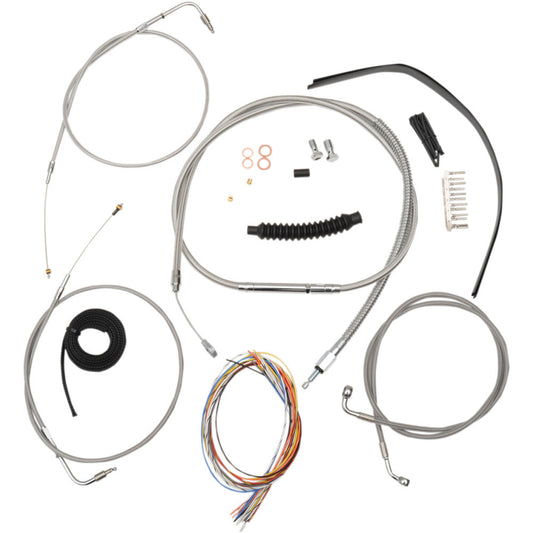 00-06 for Harley Deuce FXSTD Cable/Brake Line Kit Mini Ape hangers LA-8100KT2-08