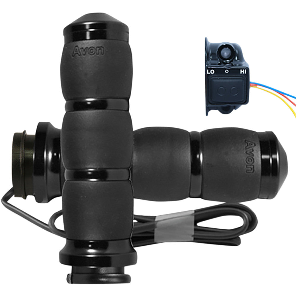 2018-2020 for Harley Softail Sport Glide FLSB Grips Heated Velvet Air TBW Black