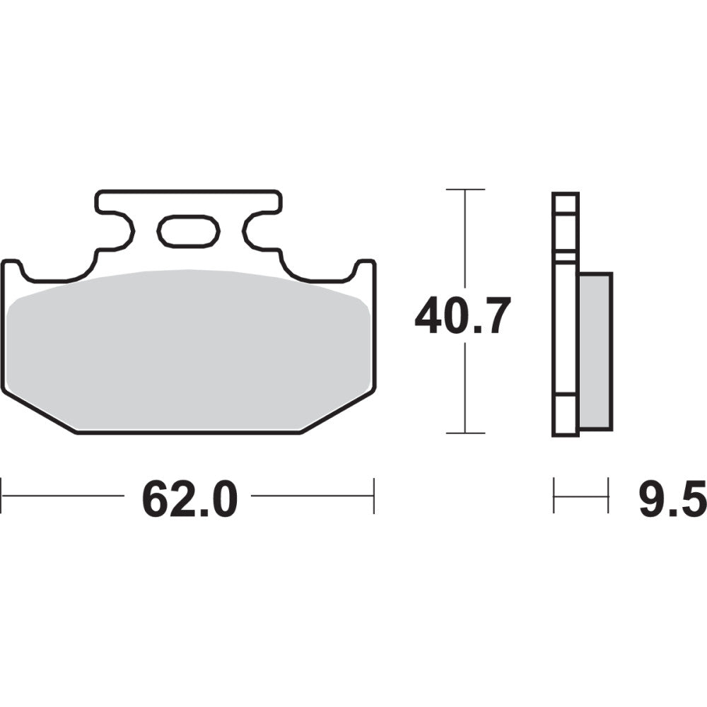 1996-2016 for Suzuki DR 650 SBS Off-Road Sintered Brake Pads 648SI 648SI