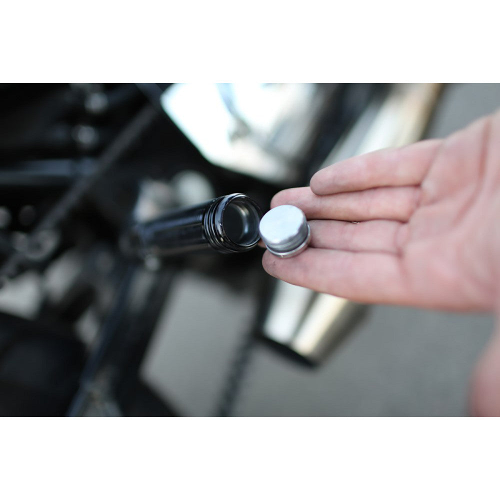 2011-2019 for Harley 883 SuperLow XLL BURLY BRAND Stash Footpegs Clear Anodized