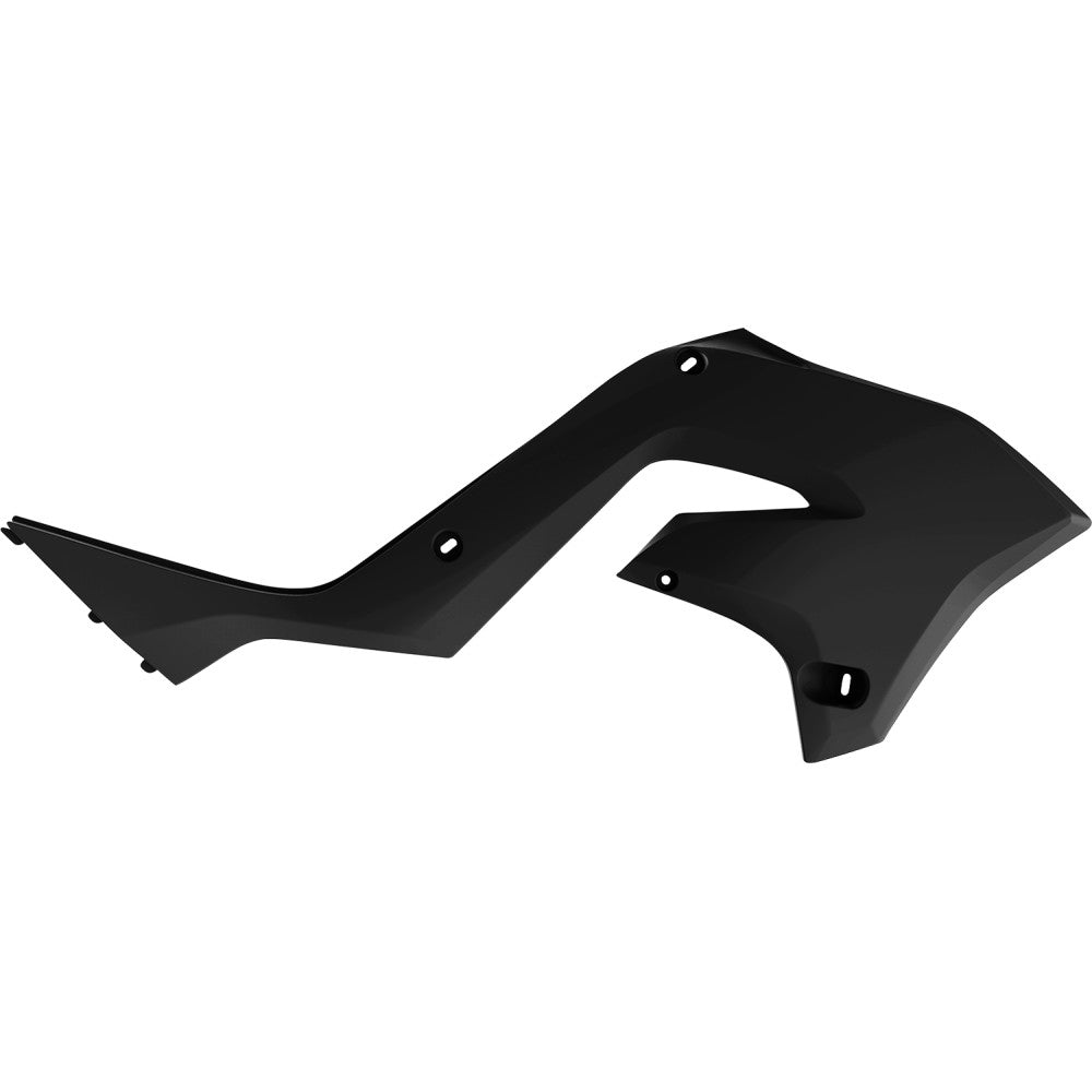 03-'07 for Kawasaki KX250 POLISPORT Radiator Scoops Restyling Black Kaw