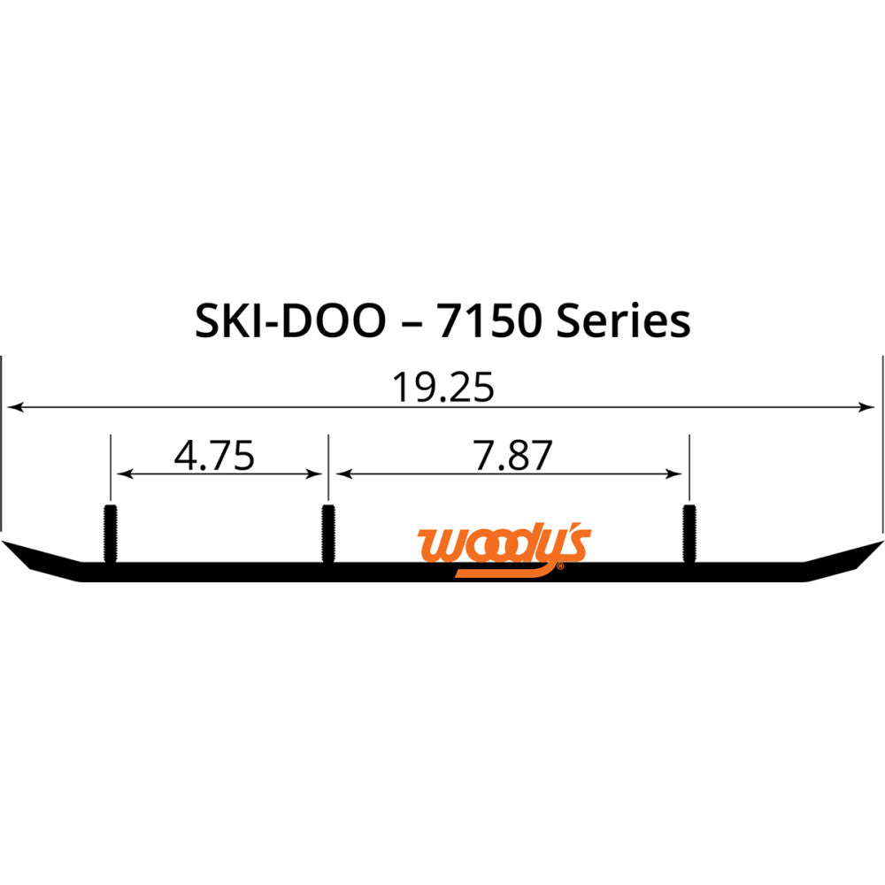 94-96 for Ski-Doo Formula Z 583 WOODY'S Trail Blazer IV Flat-Top 6