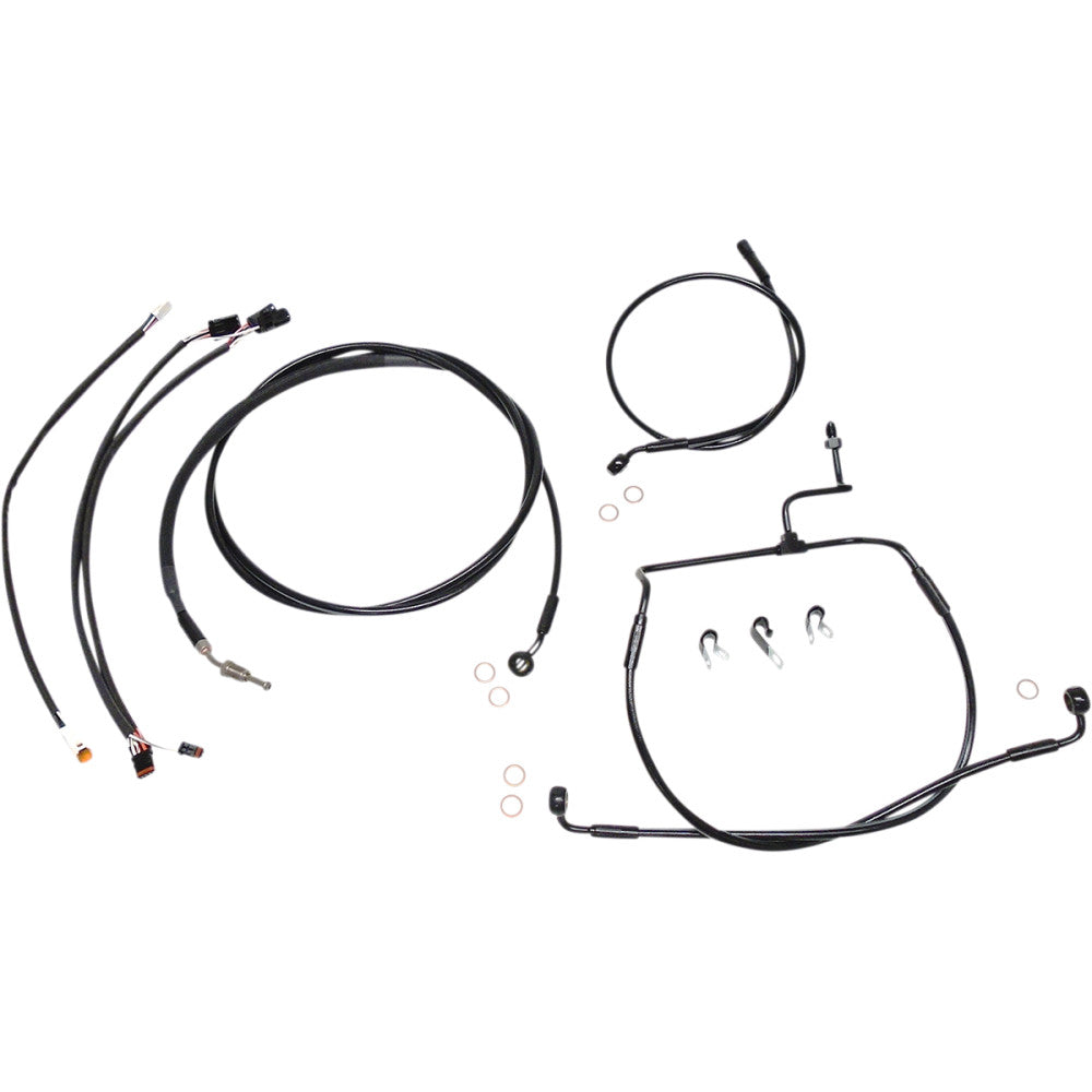 2017-2019 for Harley Street Glide EFI FLHX MAGNUM Control Cable Kit XR Black 486