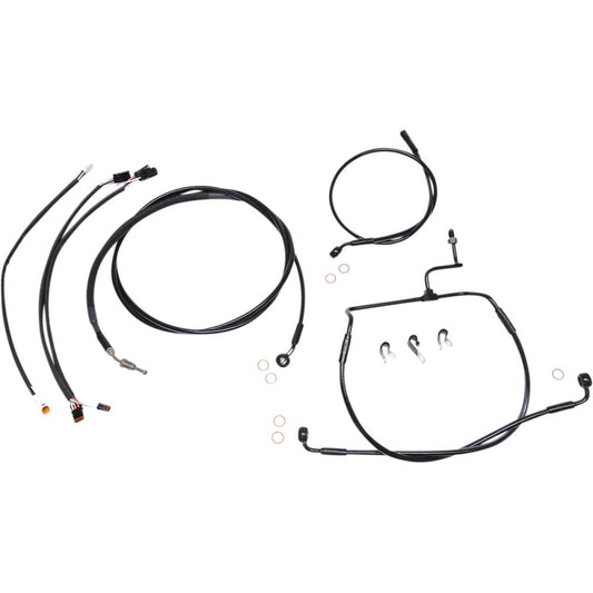 2017-2019 for Harley Street Glide EFI FLHX MAGNUM Control Cable Kit XR Black 486