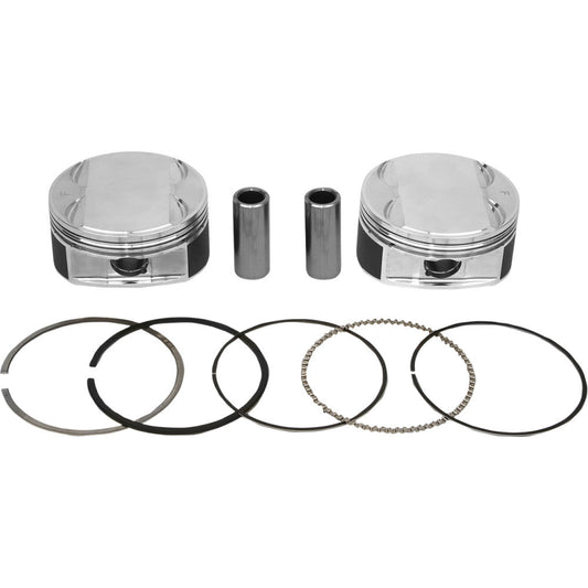 18-20 for Harley Softail Slim FLSL JE PISTONS Piston Kit Milwaukee Eight 370247