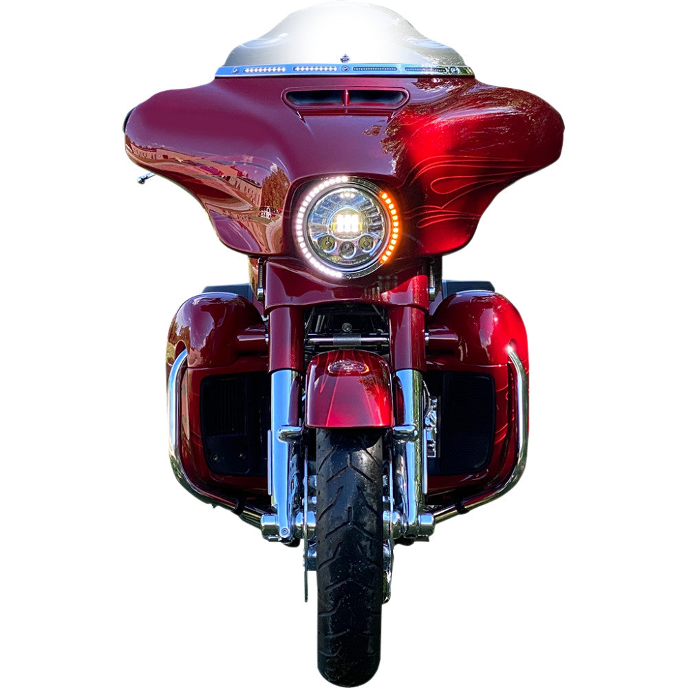 2014-2021 for Harley Street Glide Special FLHXS Sequential Trim Ring Chrome M80