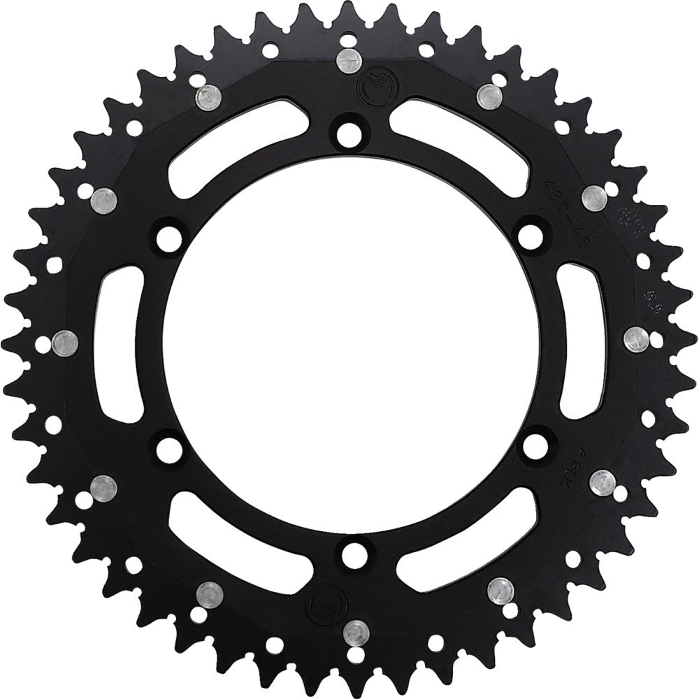 1982-2005 for Kawasaki KX 125 MOOSE RACING Dual Sprocket Black 48 Tooth