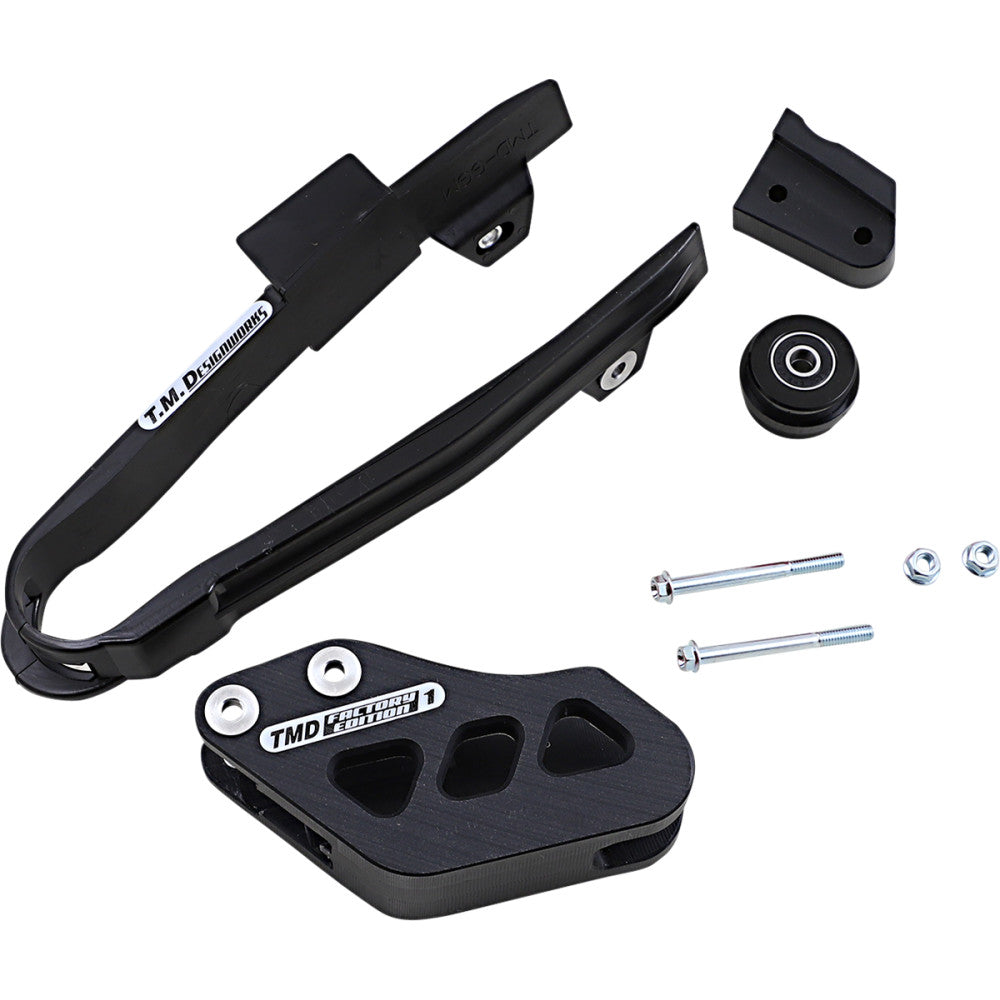 2011-2016 for Gas Gas EC 125 T.M. DESIGNWORKS Chain Guide/Slider Gas Gas Black