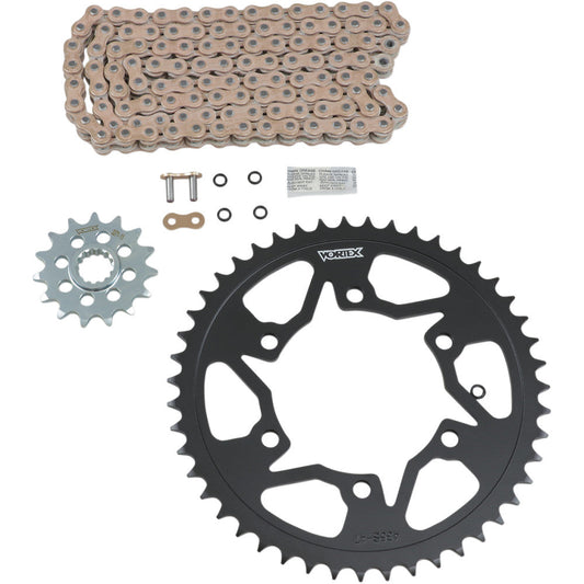 06-'16 for Yamaha YZF-R6 Sprocket/Chain Kit Stl/Stl 15/47T Sil Sx3 520-114L Gld