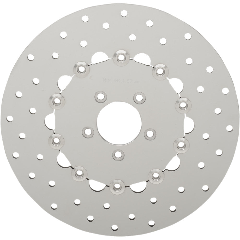 2008-2010 for Harley Fat Bob FXDF Drilled Brake Rotor Front 11.8