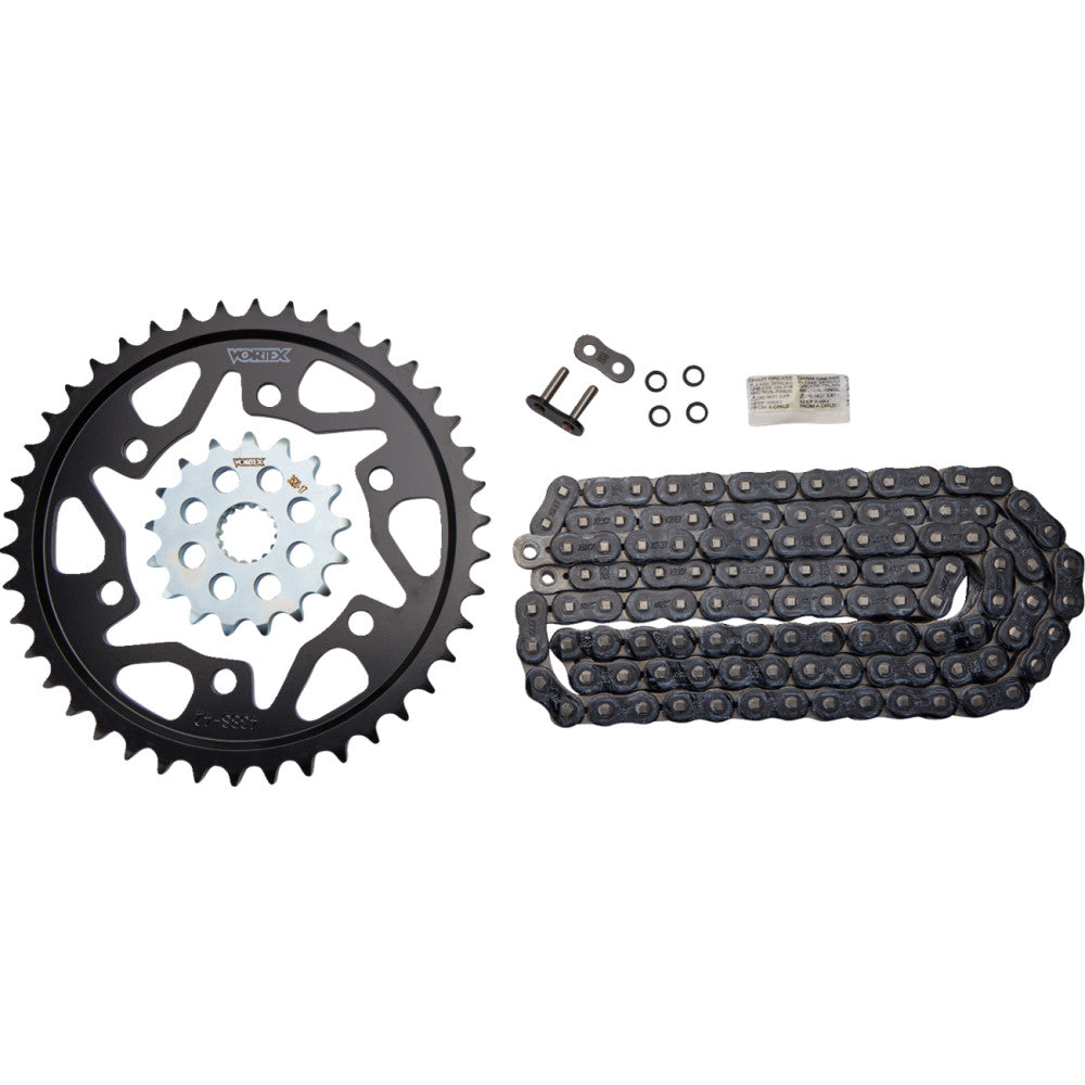 09-'16 for Suzuki GSX-R1000 Sprocket/Chain Kit 17/42T Sil Rx3 530-114L Blk