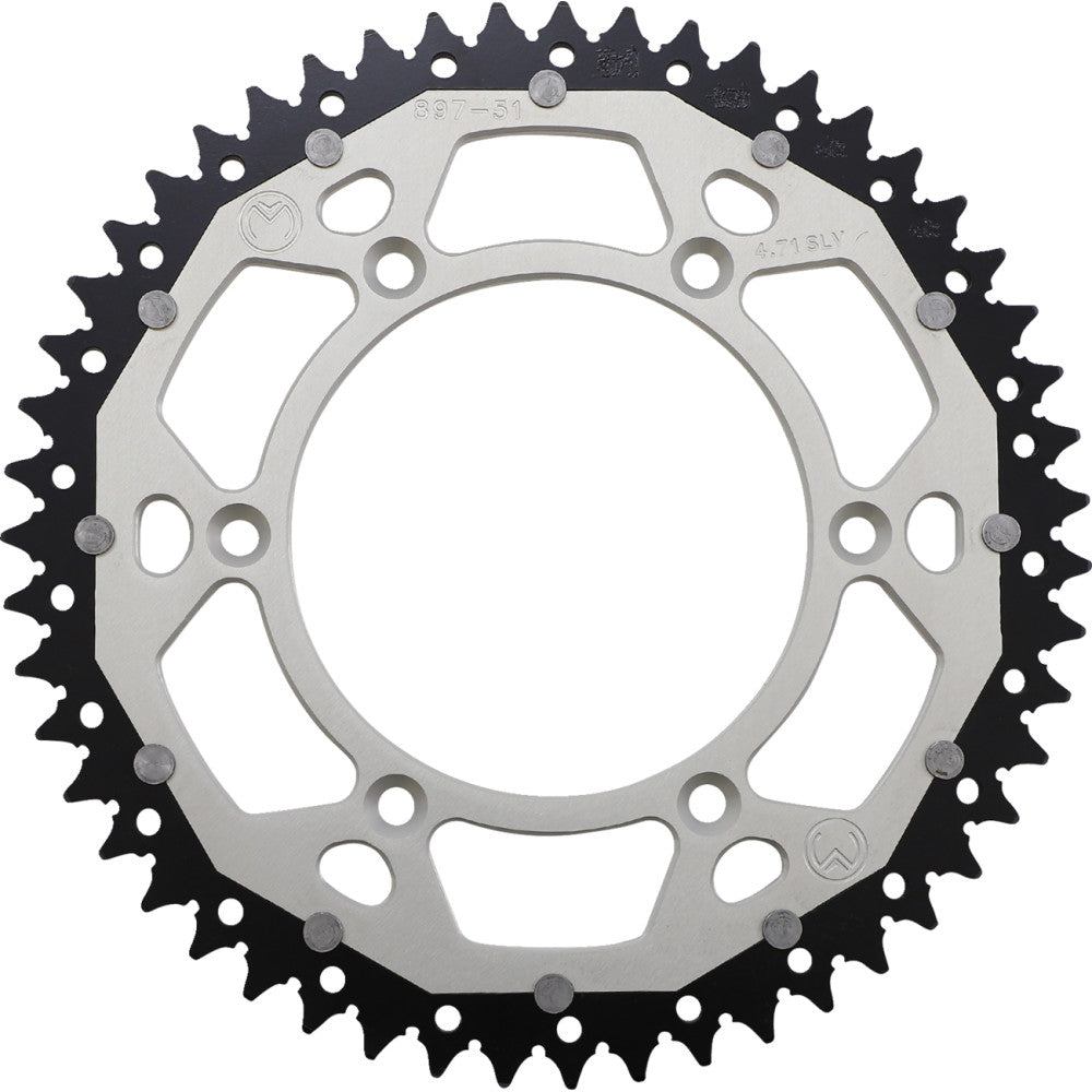 2014-2021 for Husqvarna FC 250 MOOSE RACING Dual Sprocket Silver 51 Tooth