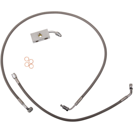 18-20 for Harley FLSL Brake Lines 18" 20" Ape Hanger Bars Stainless Steel LA-815