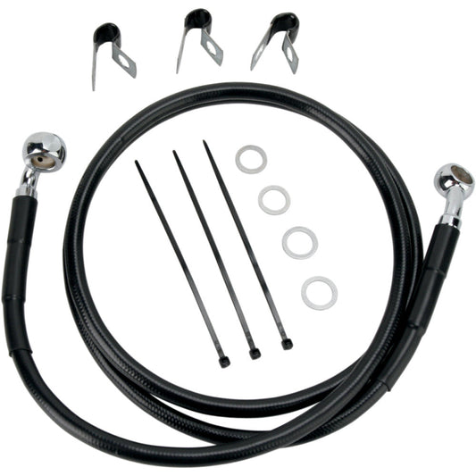 00-07 for Harley FLST/FLSTC/FLSTF Drag Spec Extended Front Brake Line Kit +8