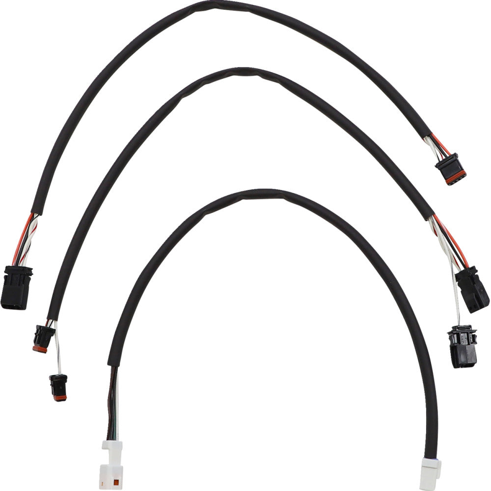 2021-2022 for Harley FLHR W/ABS MAGNUM Control Cable Kit XR Black 15-17