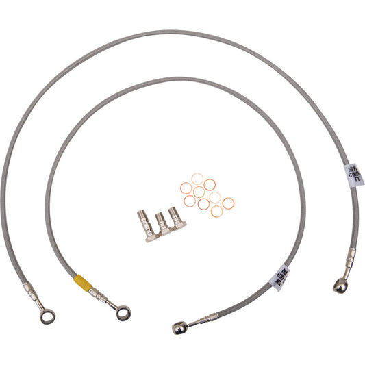 2005-2008 for Suzuki SV 650 GALFER Brake Line Stainless Steel FK003D453-2