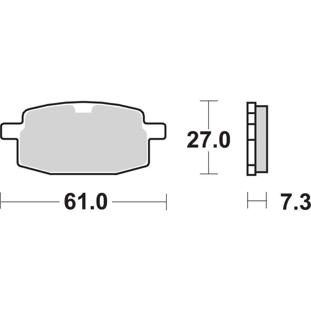 2002-2012 for Kymco People 50 SBS HF Brake Pads Kymco 619HF