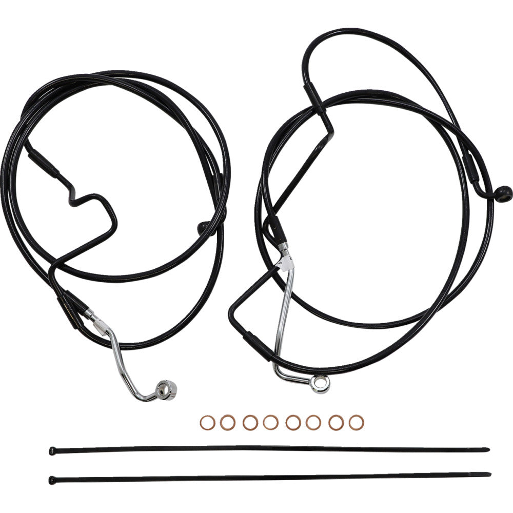 2021-2022 for Harley FLHR W/ABS MAGNUM Control Cable Kit XR Black 15-17