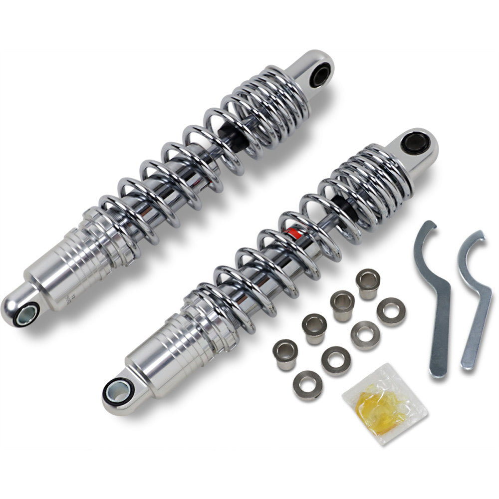 91-03 for Harley Sportster XLH Ride-Height Adjustable Shocks Chrome 13.5