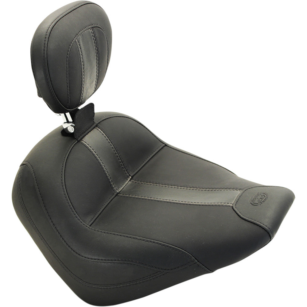 2015-2019 for Indian Scout MUSTANG Solo Seat Black Vinyl Driver's Backrest 79507