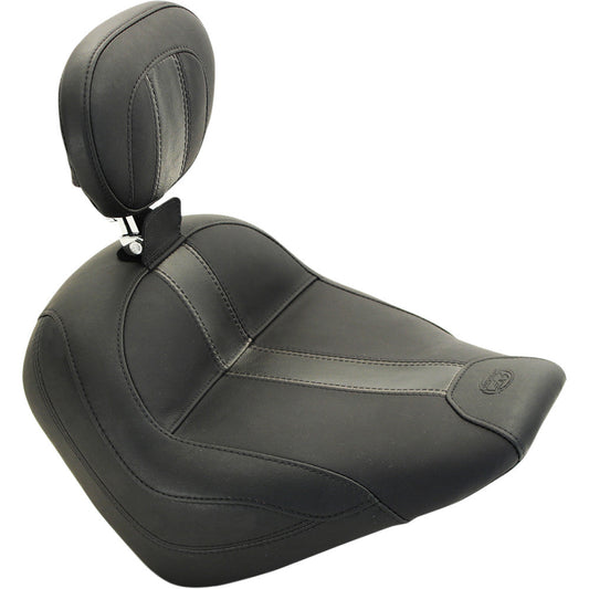 2015-2019 for Indian Scout MUSTANG Solo Seat Black Vinyl Driver's Backrest 79507