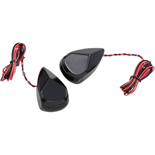2014-2020 for Harley Street Glide Special FLHXS Turn Signal Black Smoke/Red