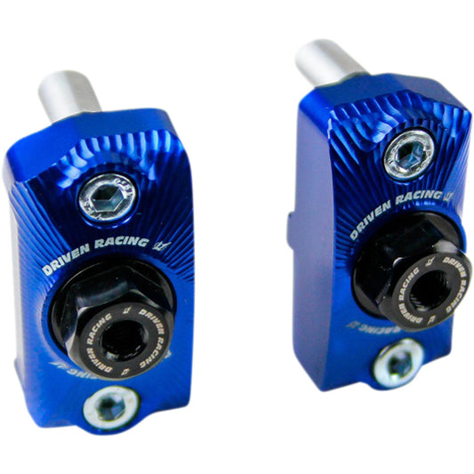 2015-2021 for Yamaha YZF-R3 DRIVEN RACING Captive Axle Block Sliders Blue
