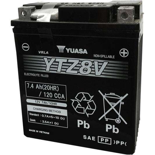 2008-2016 for Kawasaki KLX 140 L YUASA AGM Battery YTZ8V YUAM728ZV