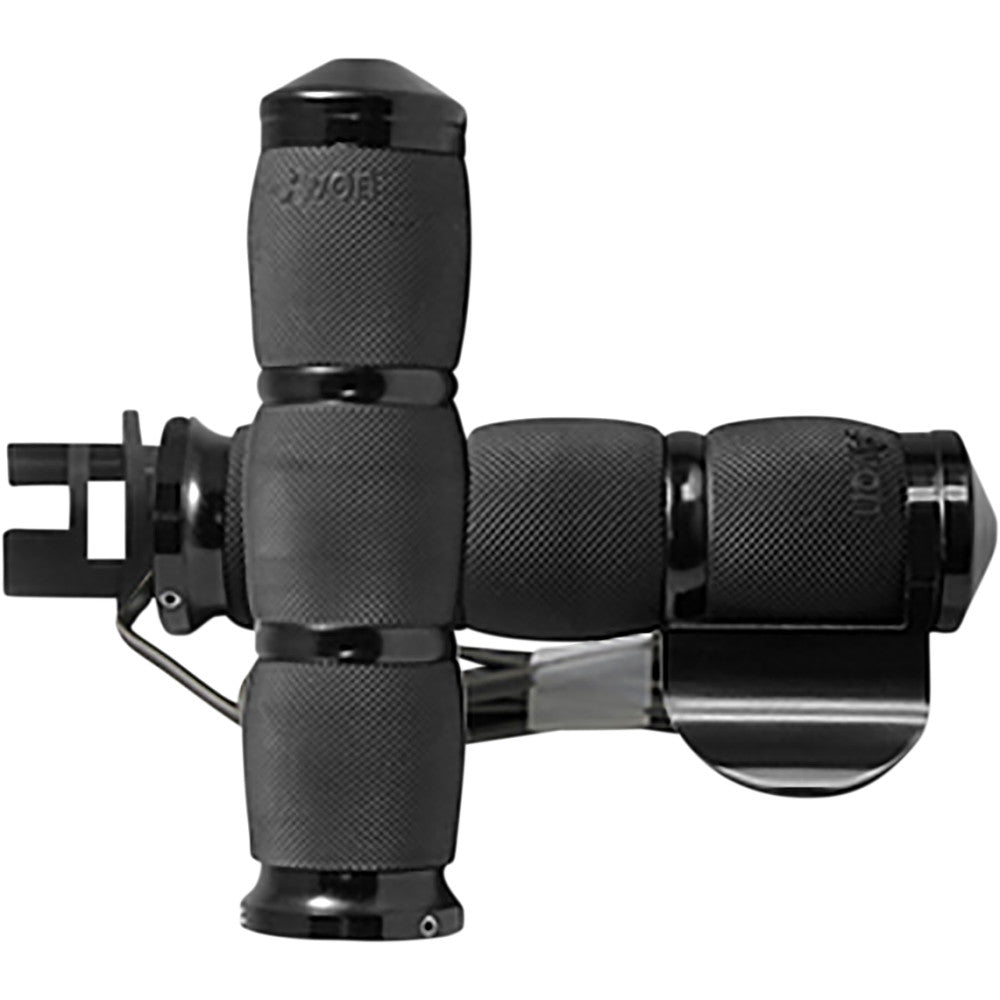 2014-2017 for Indian Chieftain Grips Heated Air Cushion Throttle Boss Black