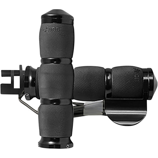 2014-2017 for Indian Chieftain Grips Heated Air Cushion Throttle Boss Black