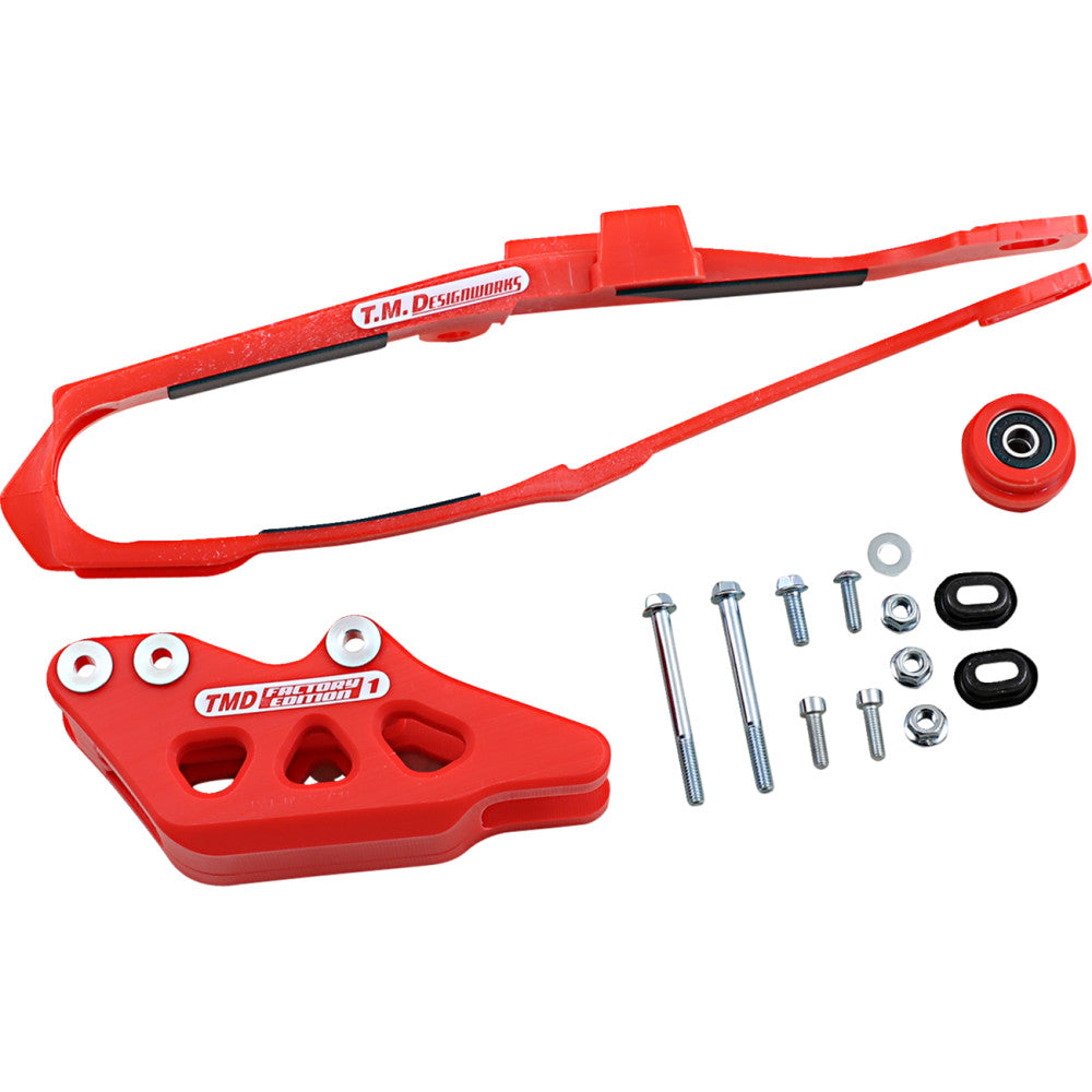 2018-2019 for Honda CRF250R T.M. DESIGNWORKS Chain Guide/Slider Red DCK-OR12-RD