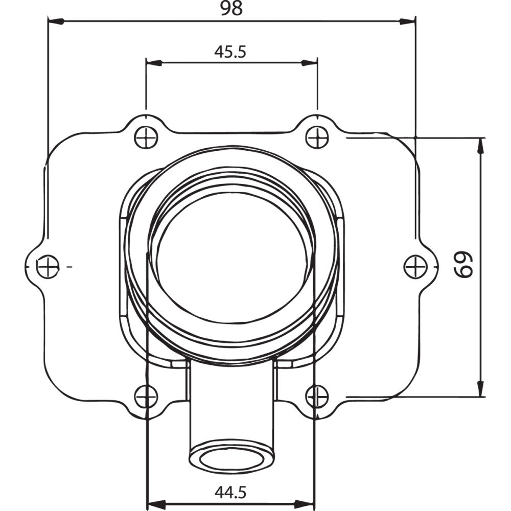 2002-2003 for Ski-Doo Legend 500 Sport KIMPEX Carburetor Flange Ski-Doo 104588