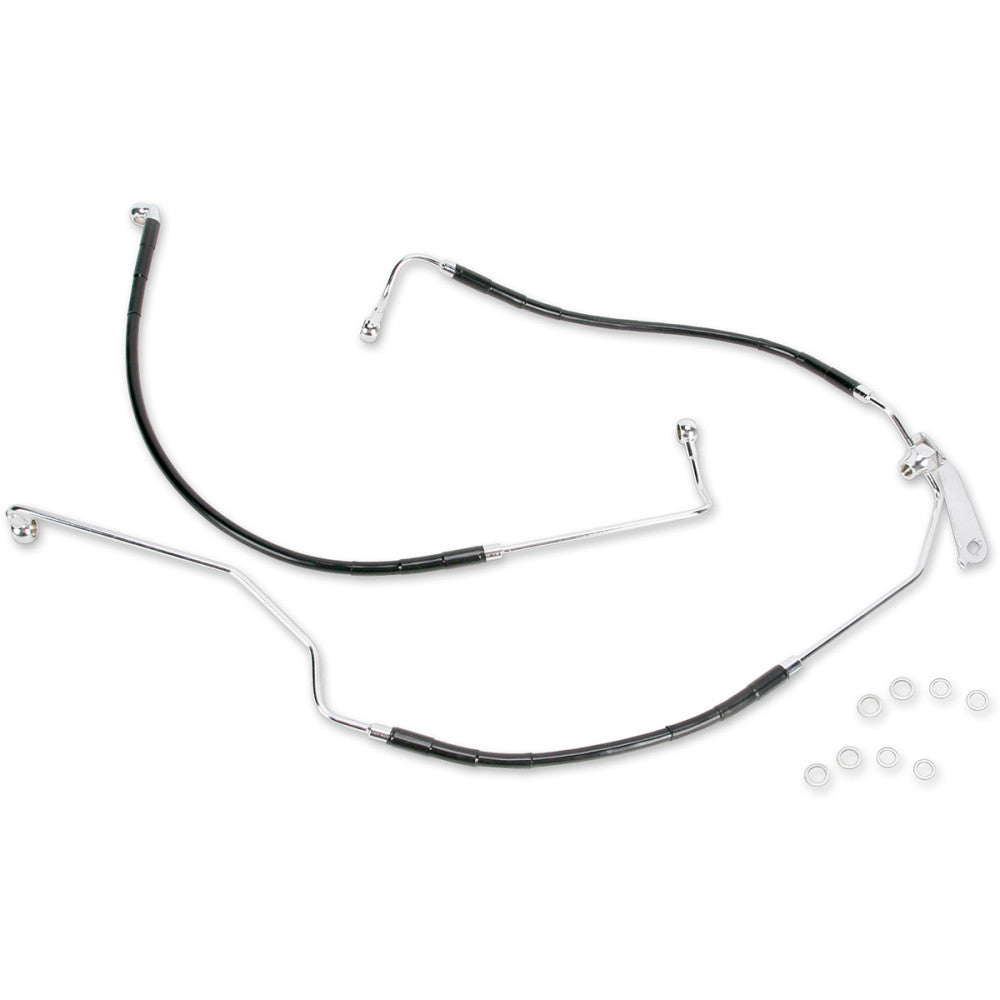 2009-2013 for Harley Electra Glide Classic EFI FLHTCI Brake Line ABS Black