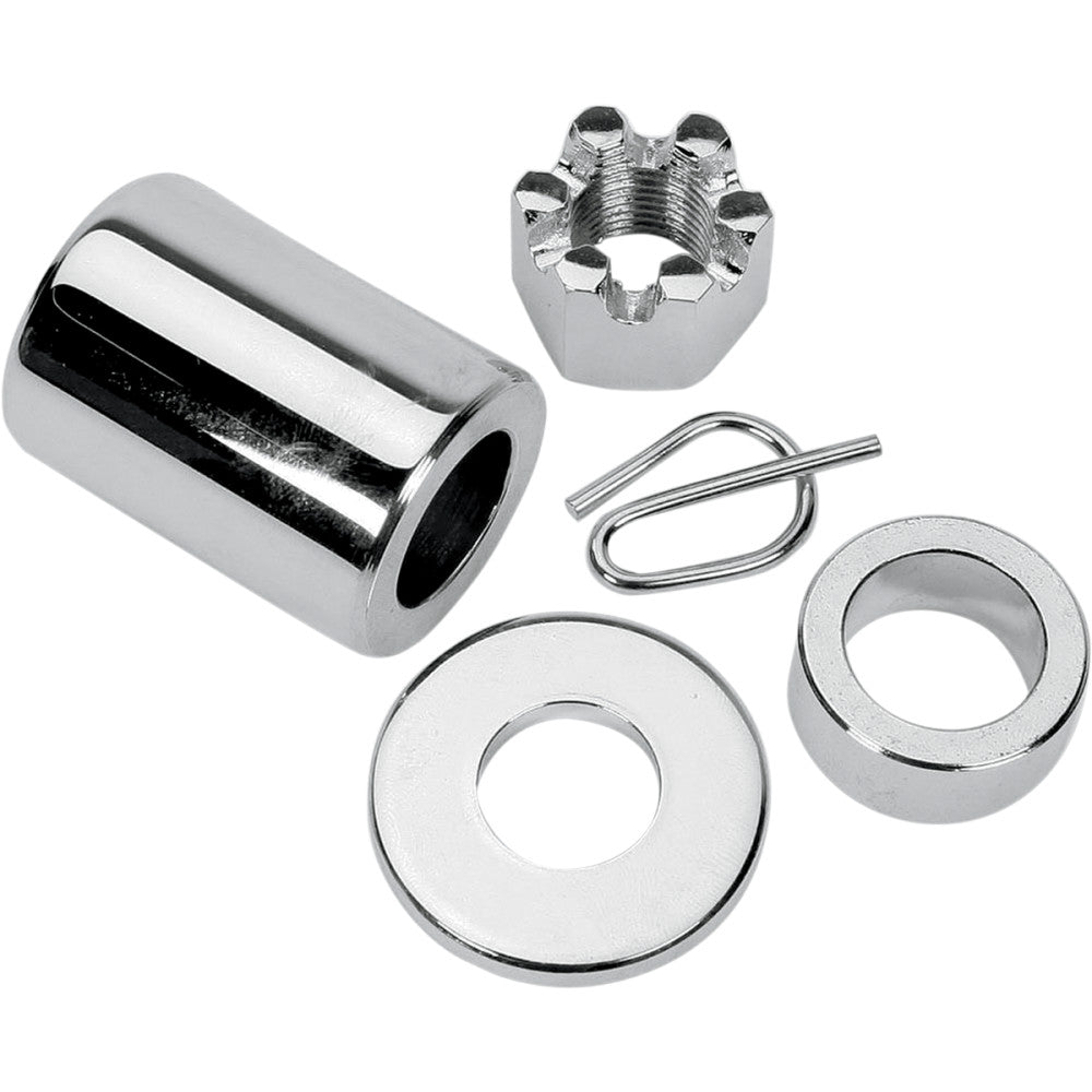 00-05 for Harley Super Glide Sport FXDX Axle Spacer Rear Chrome Kit 00-05 Dyna