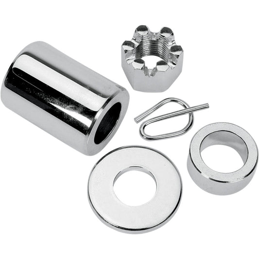 00-05 for Harley Super Glide Sport FXDX Axle Spacer Rear Chrome Kit 00-05 Dyna