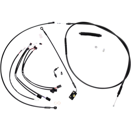 2018-2021 for Harley Softail Slim FLSL MAGNUM Control Cable Kit XR Black 486941