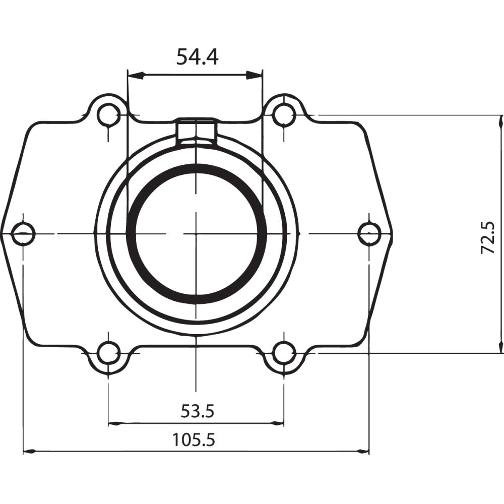 2004-2005 for Arctic Cat Sabercat 500 KIMPEX Carburetor Flange Arctic Cat 104570