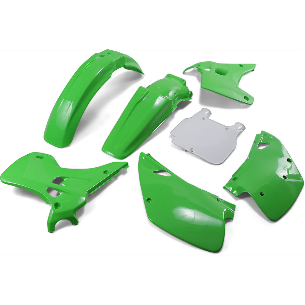93 for Kawasaki KX 125 UFO Replacement Body Kit OEM Green/White KAKIT194-999