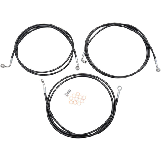 14-20 for Harley FLHTK Brake Line 18" 20" Ape Hanger Handlebars Black LA-8052B19