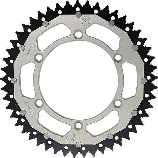 1980-2008 for Suzuki RM 125 MOOSE RACING Dual Sprocket Silver 49 Tooth